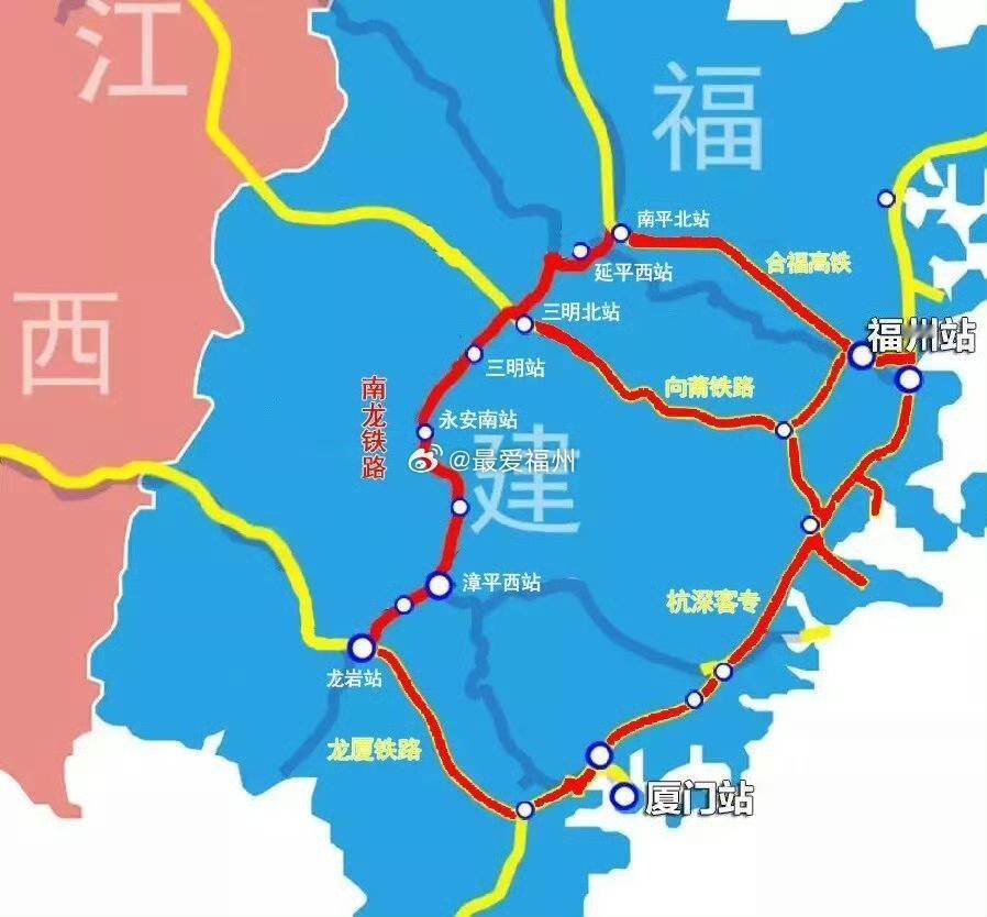 福州—福州的“环闽动车”将由周末线改成日常线！每日开行此次新图落地后，龙岩—