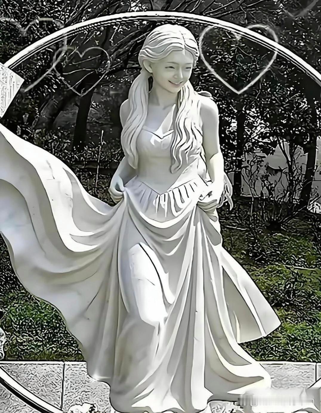 网友们改的大S雕像太美了吧，这才是她最美的样子。你们觉得呢？