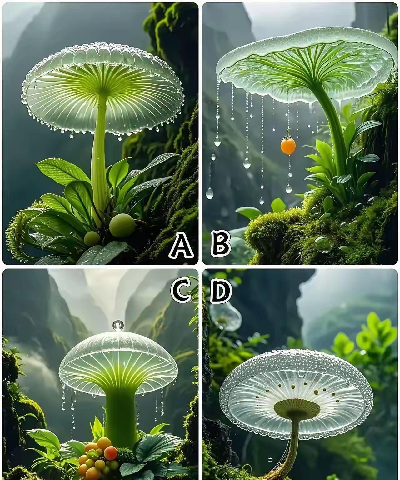 测一测你家下一代是否有光耀门眉的能力？凭第一眼觉得哪个植物伞能躲雨？趣味小