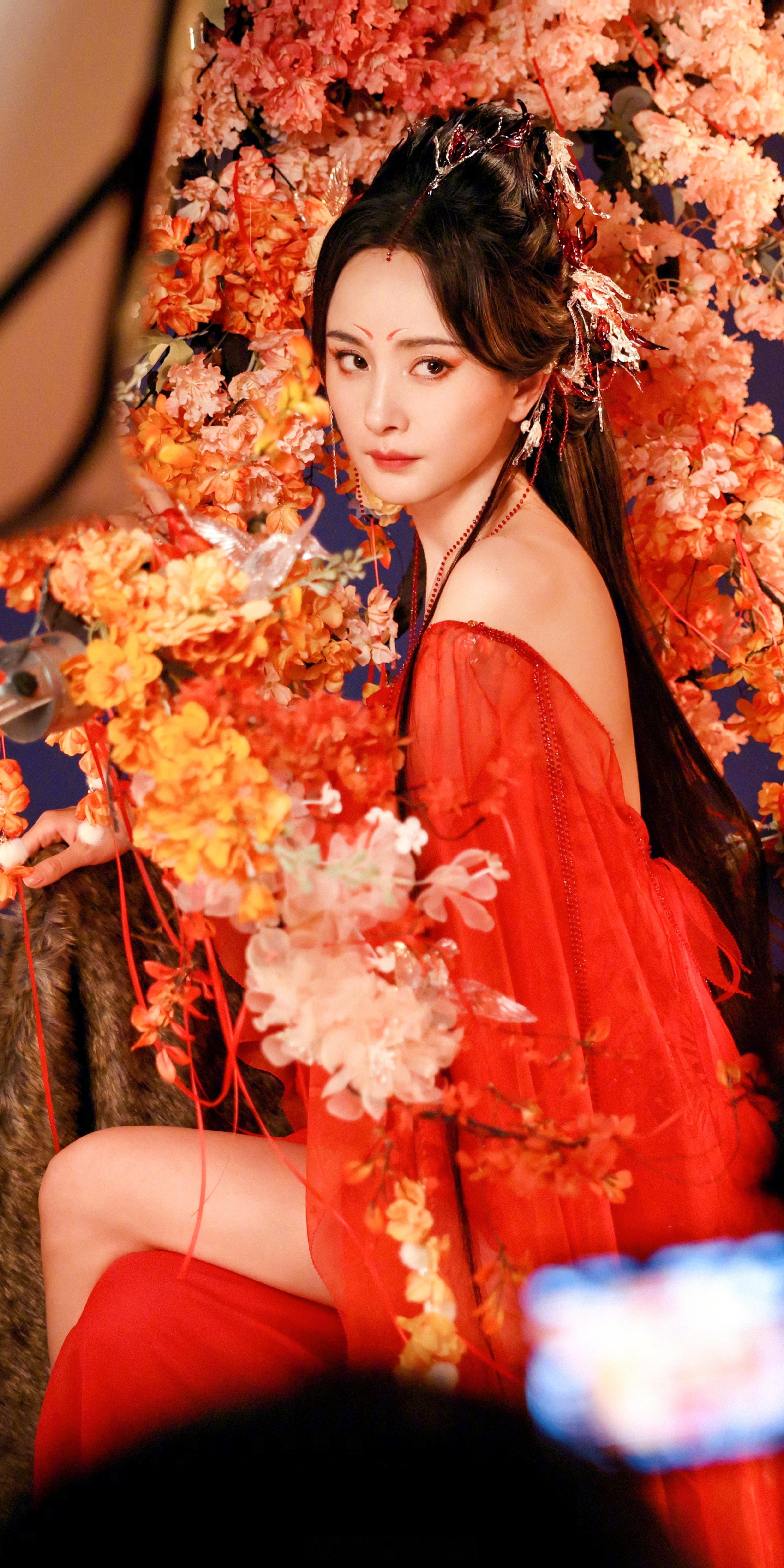 杨幂红色优雅迷人
