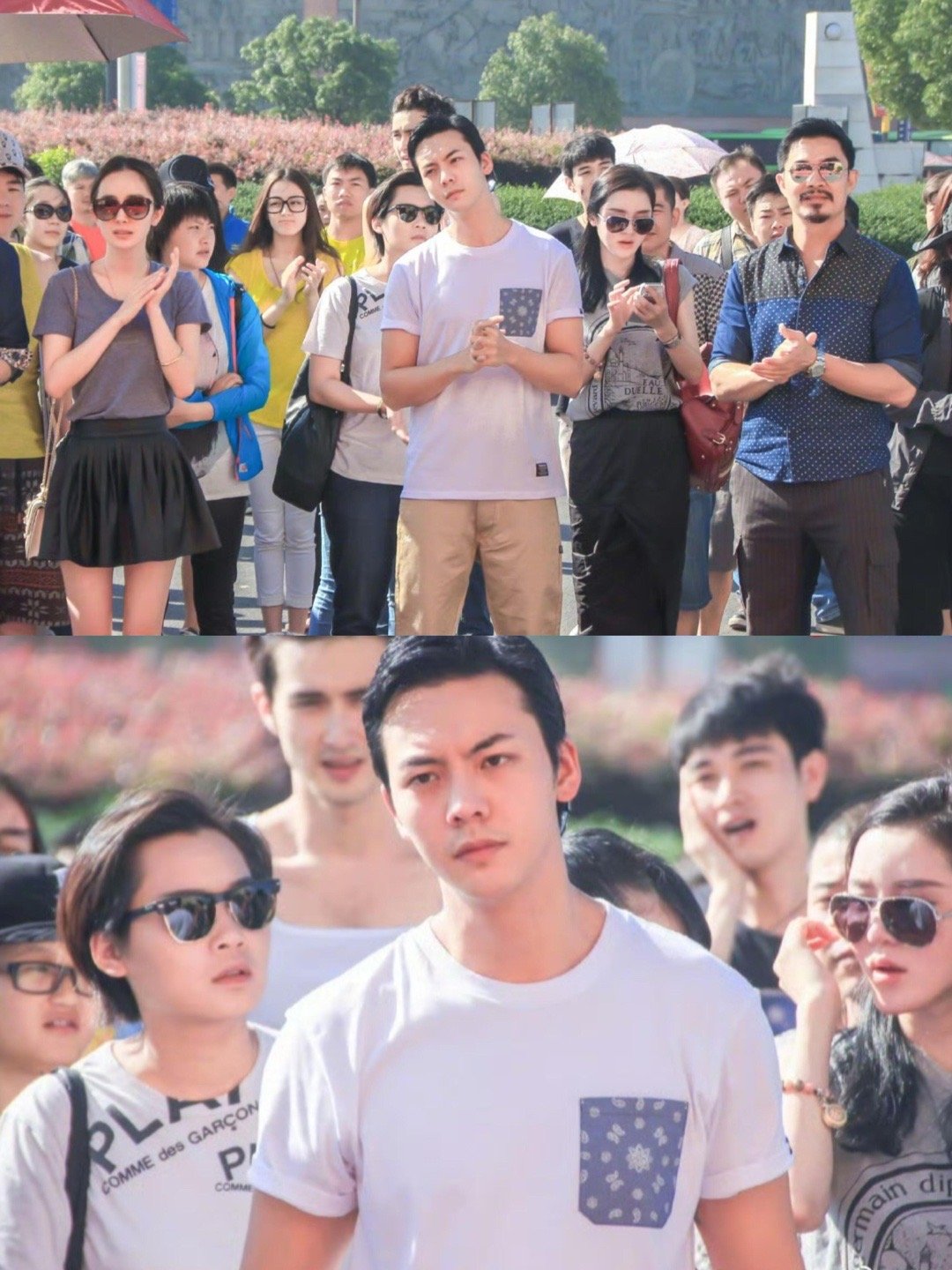 考古到《古剑奇谭》开机时陈伟霆的旧照，那时28岁一脸青涩​​​