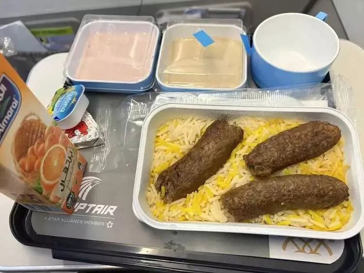印度尼西亚某航班提供的盒饭！