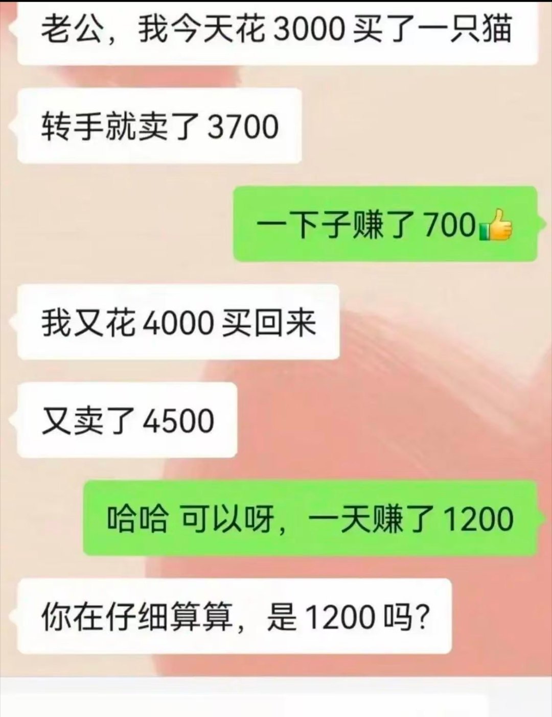 所以到底赚了多少？
