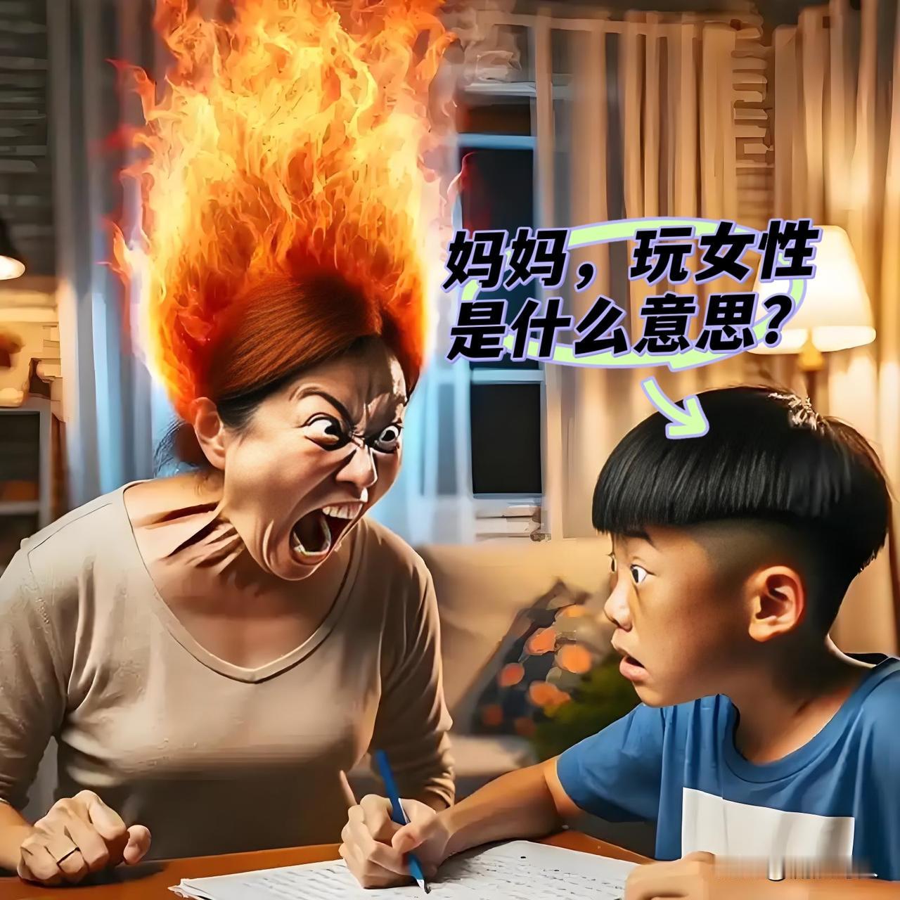 “妈妈,‘玩女性’是什么意思?”一个一年级的小学生这样问妈妈如果是你，你会