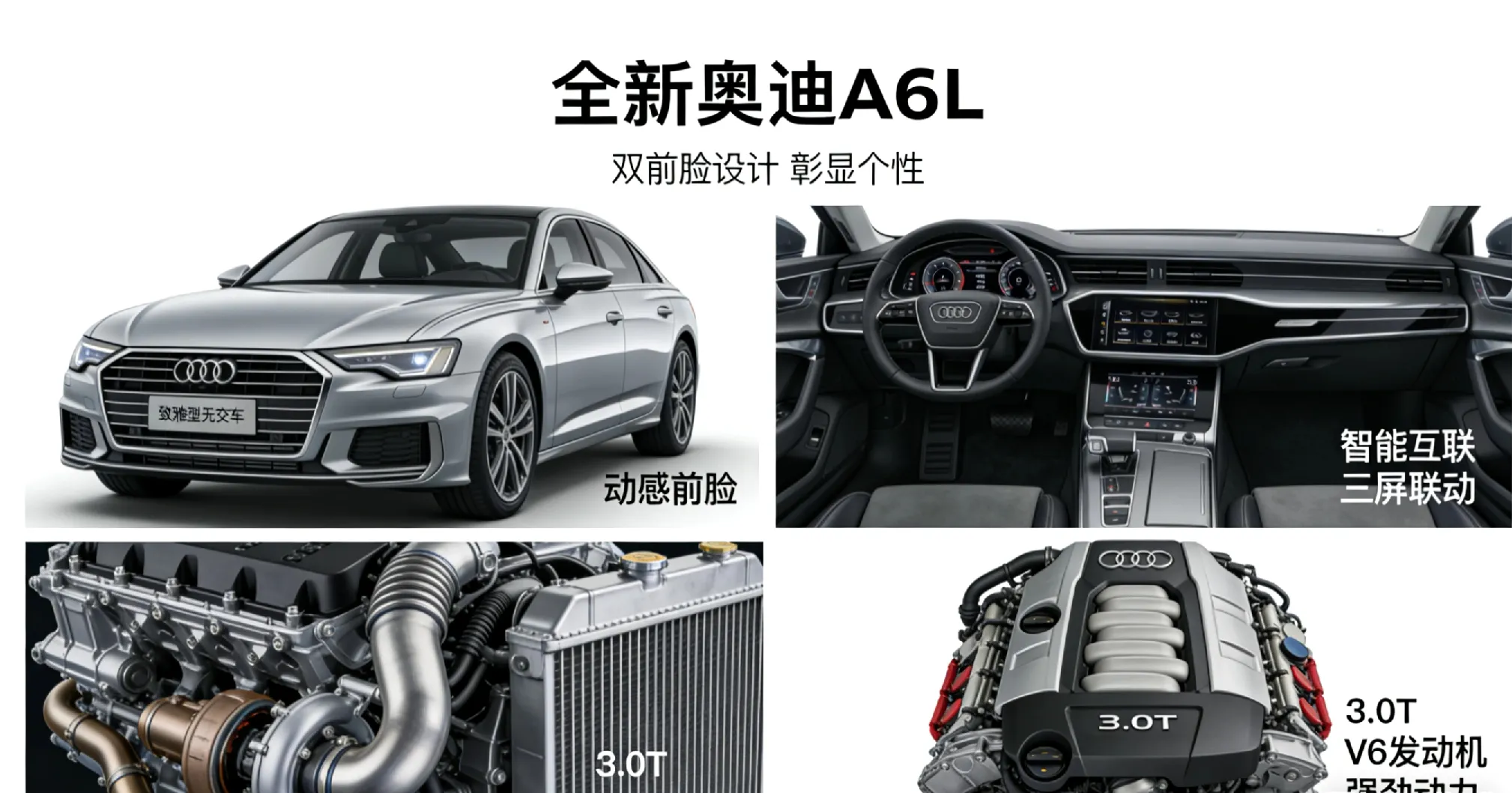 全新奥迪A6L要来了！内外大改+6缸动力，下月上市？