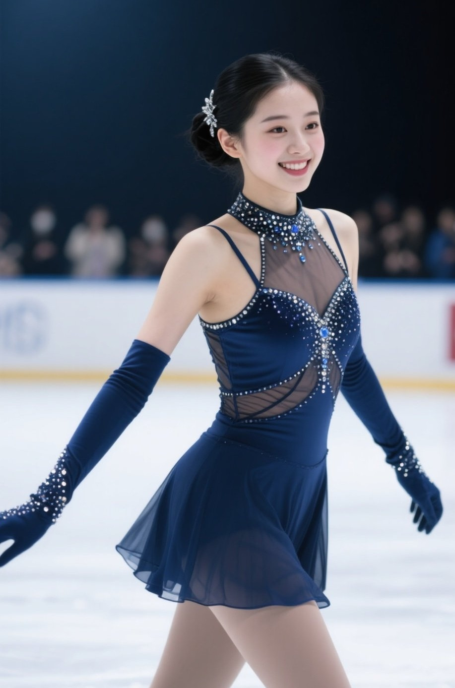 滑冰美眉翩翩起舞展风采美女写真