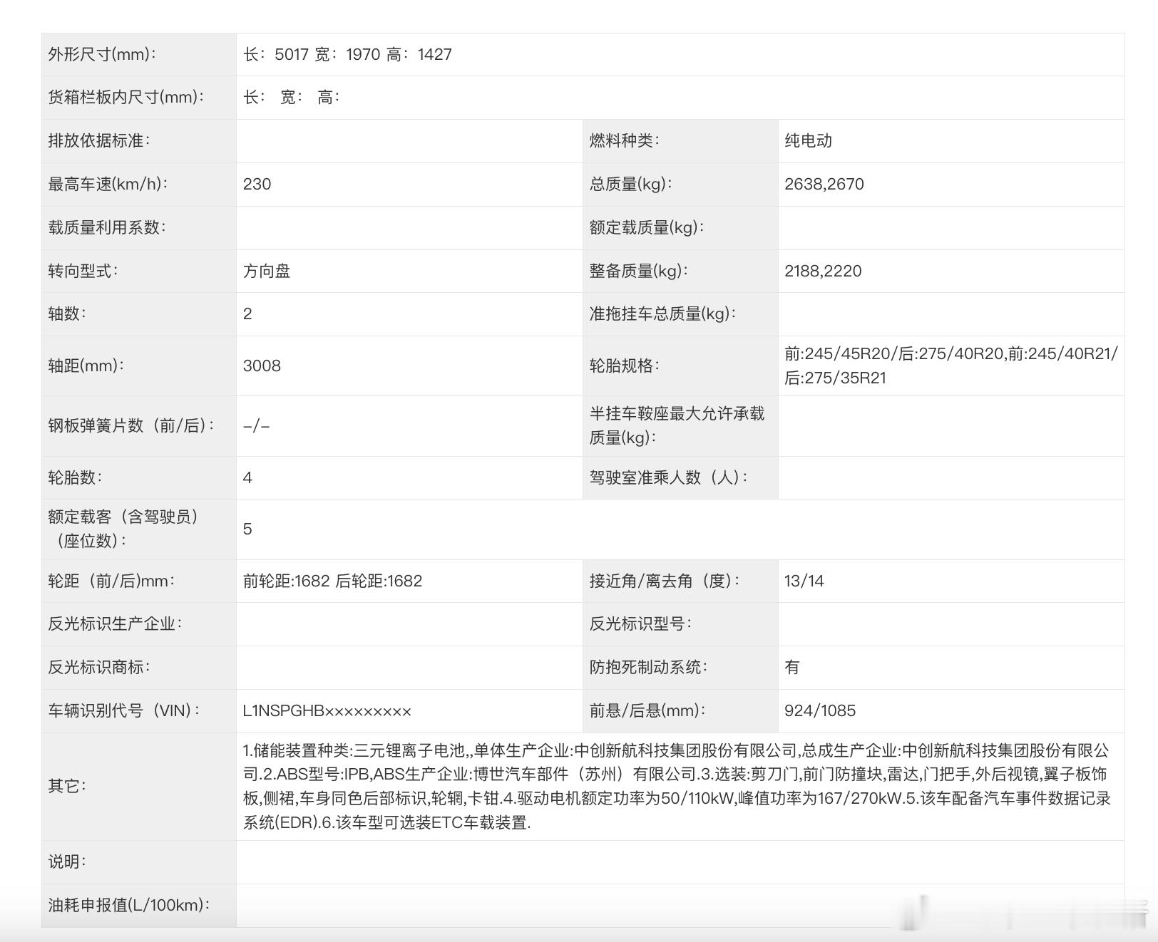 小鹏P7的证件照拍的很清新脱俗，真的好看！简单过一下这款车的三围：长宽高5017