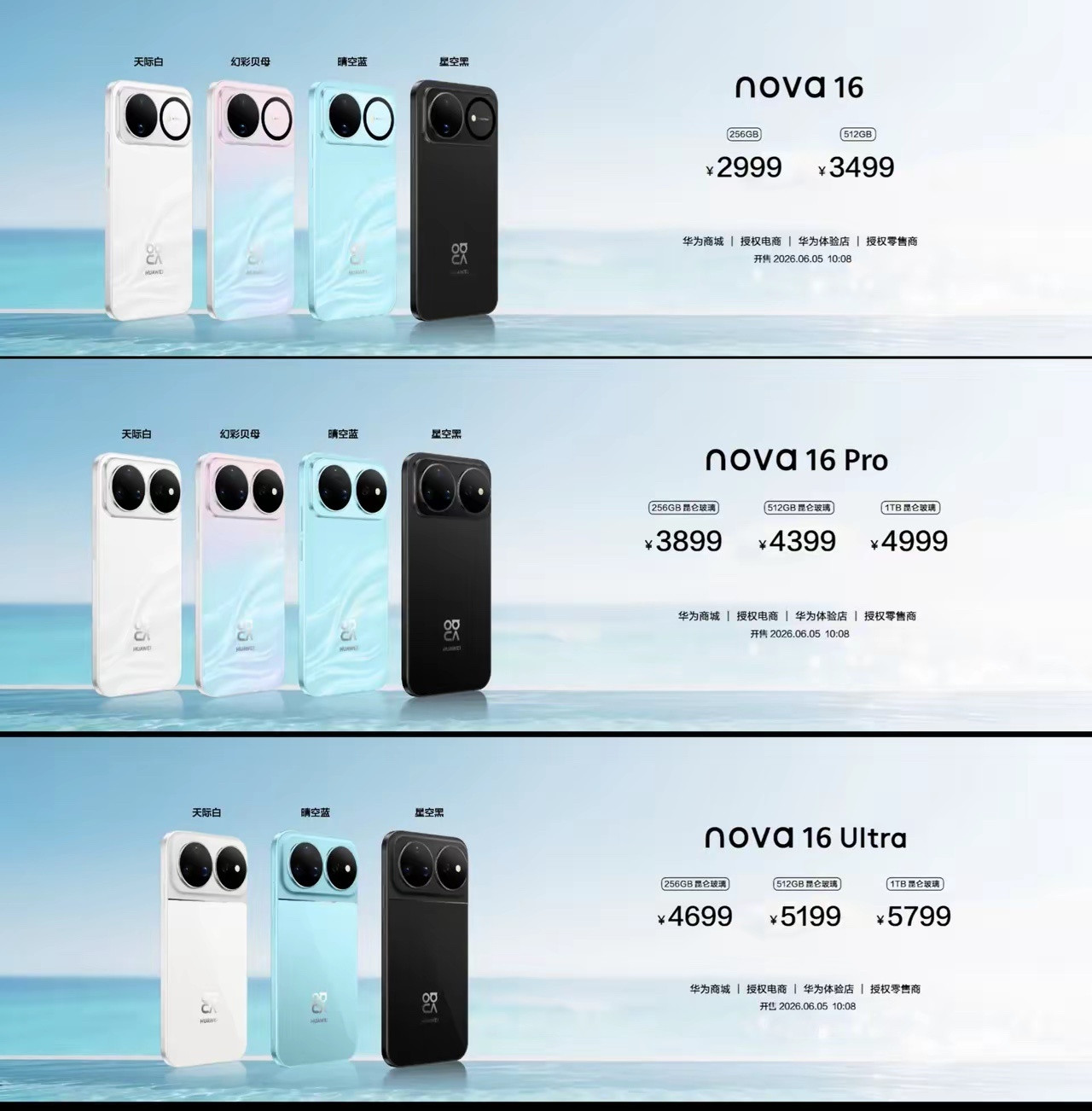 这次nova16系列的价格是可以接受的，再加上有这样的配置，你们觉得呢？？？