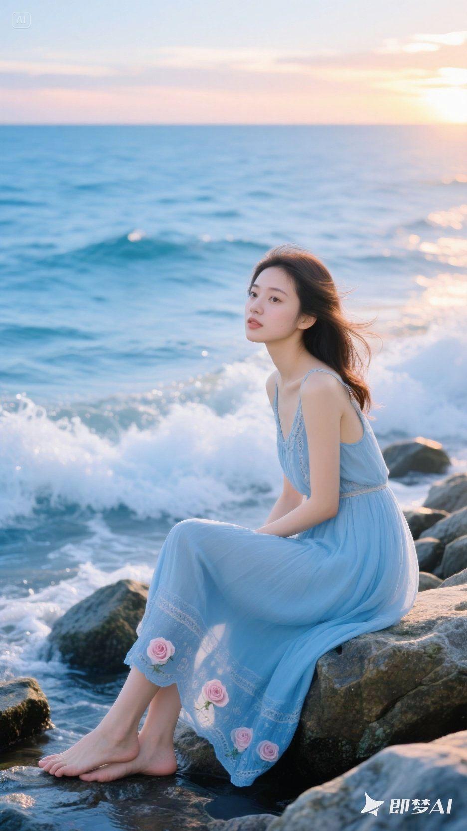 即梦AI 每日分享 唯美 不一样的感觉 夏天你好