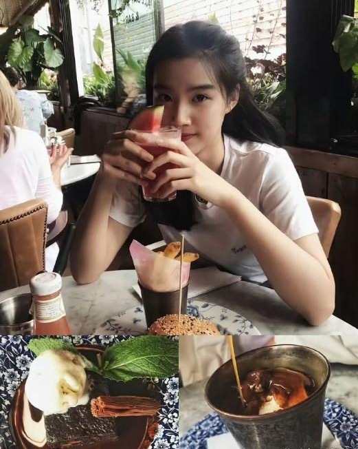 卢昱晓在英国留学的时候的照片，真的好美，江浙沪独生女的含金量还在上升
