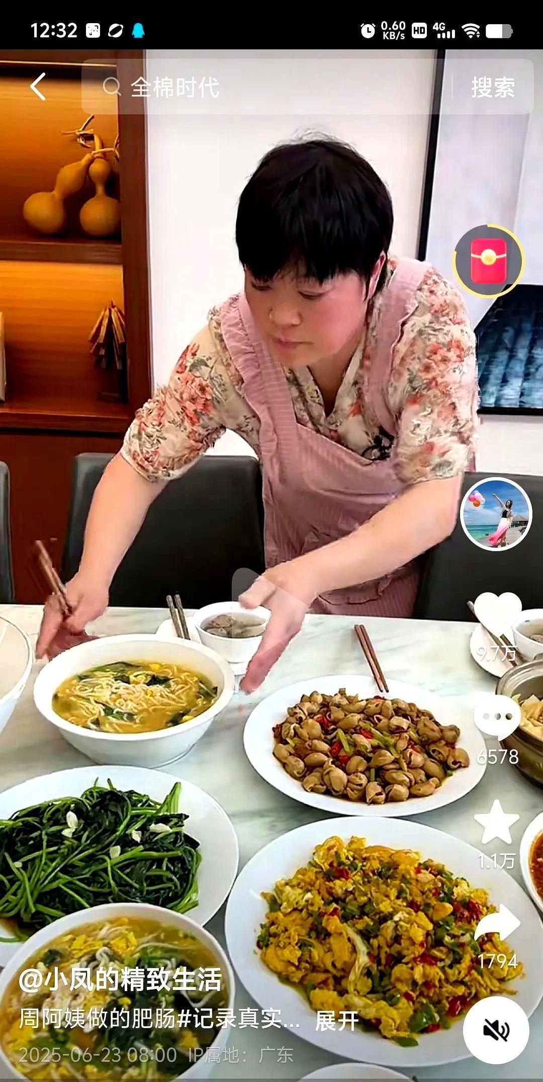 红姐现在不能天天吃海鲜啦之前红姐做饭时，主打一个我喜欢吃啥就做啥，所以饭桌上经