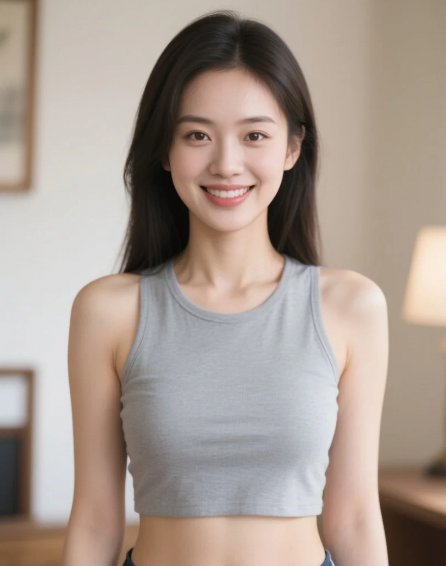 浅笑超有范儿！亚洲美女特写镜头展现独特气质