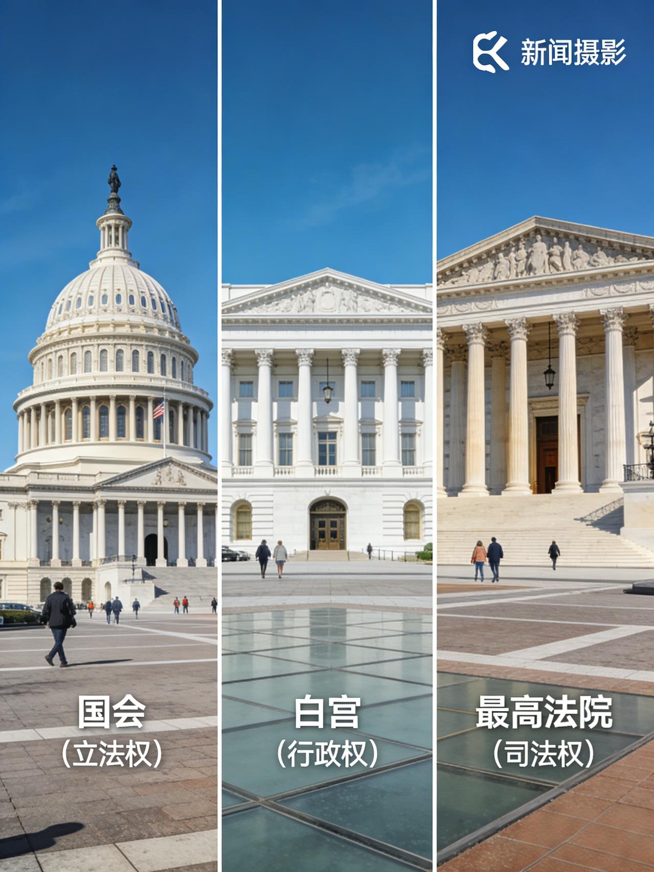 理性看待美国三权分立体制：制度的本质是服务人民美国的三权分立体制，将立法、行