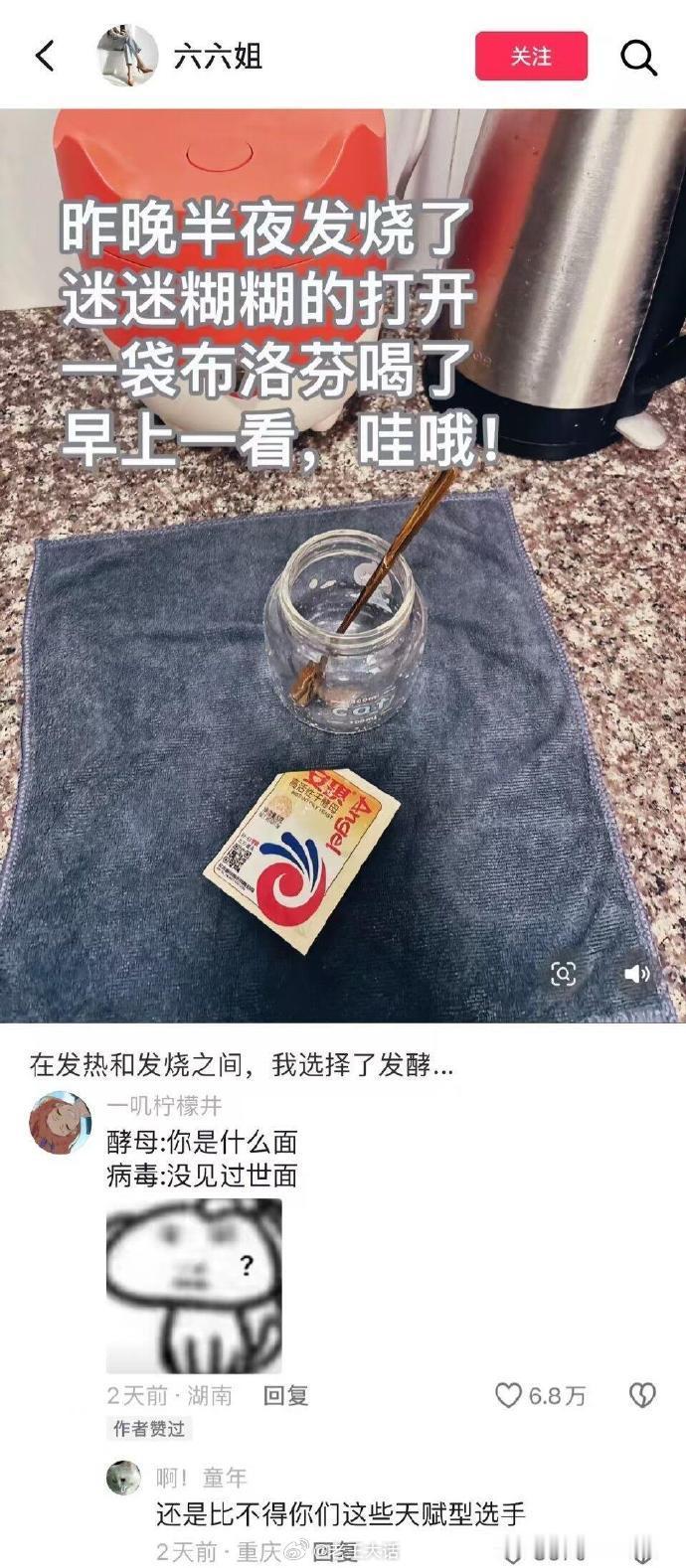 在发热和发烧之间，我选择发酵哈哈哈哈哈哈​​​