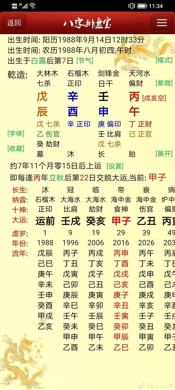正印格无冲无破享祖荫！正印格无无破，丙辛合财不坏印。出身较好，父亲高校书记正厅级