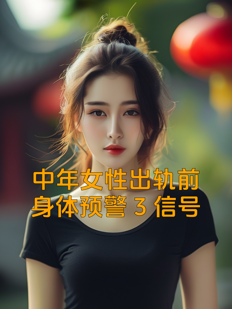 中年女性出轨前，身体预警3信号