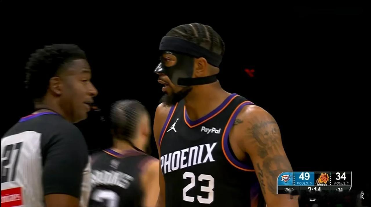 太阳大将古德温真是彻底的投疯了！在今天太阳主场以108:105力克卫冕冠军雷霆的