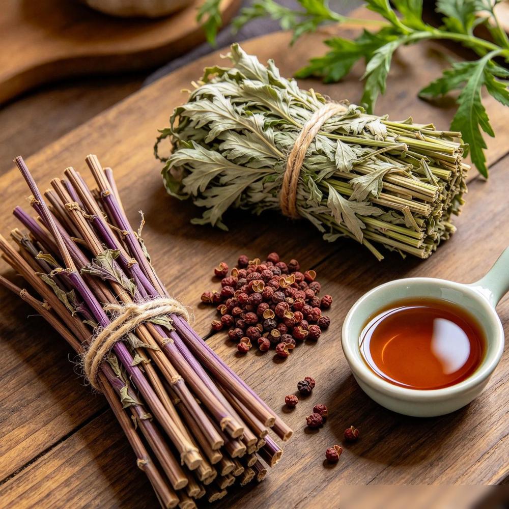 紫苏杆配艾草，不应当成宝药。不过，留下紫苏杆和把它当成宝药，是两回事。叶子拿