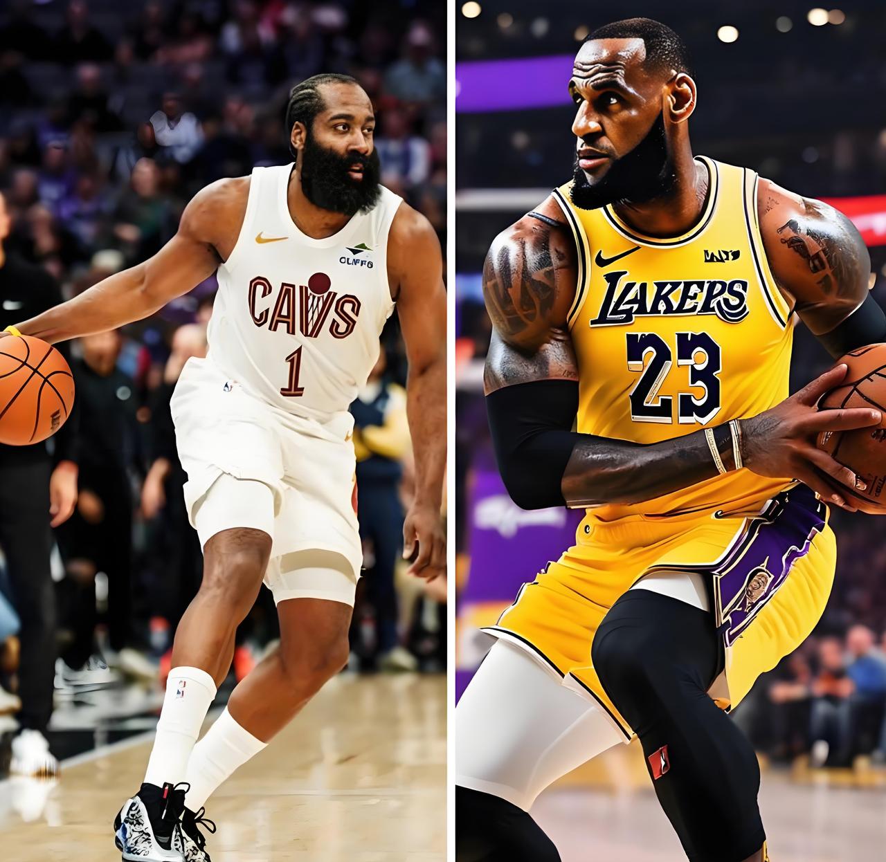 哈登重回洛杉矶，骑士赢球概率52%，他们有望连续四杀湖人！明天上午10点半，