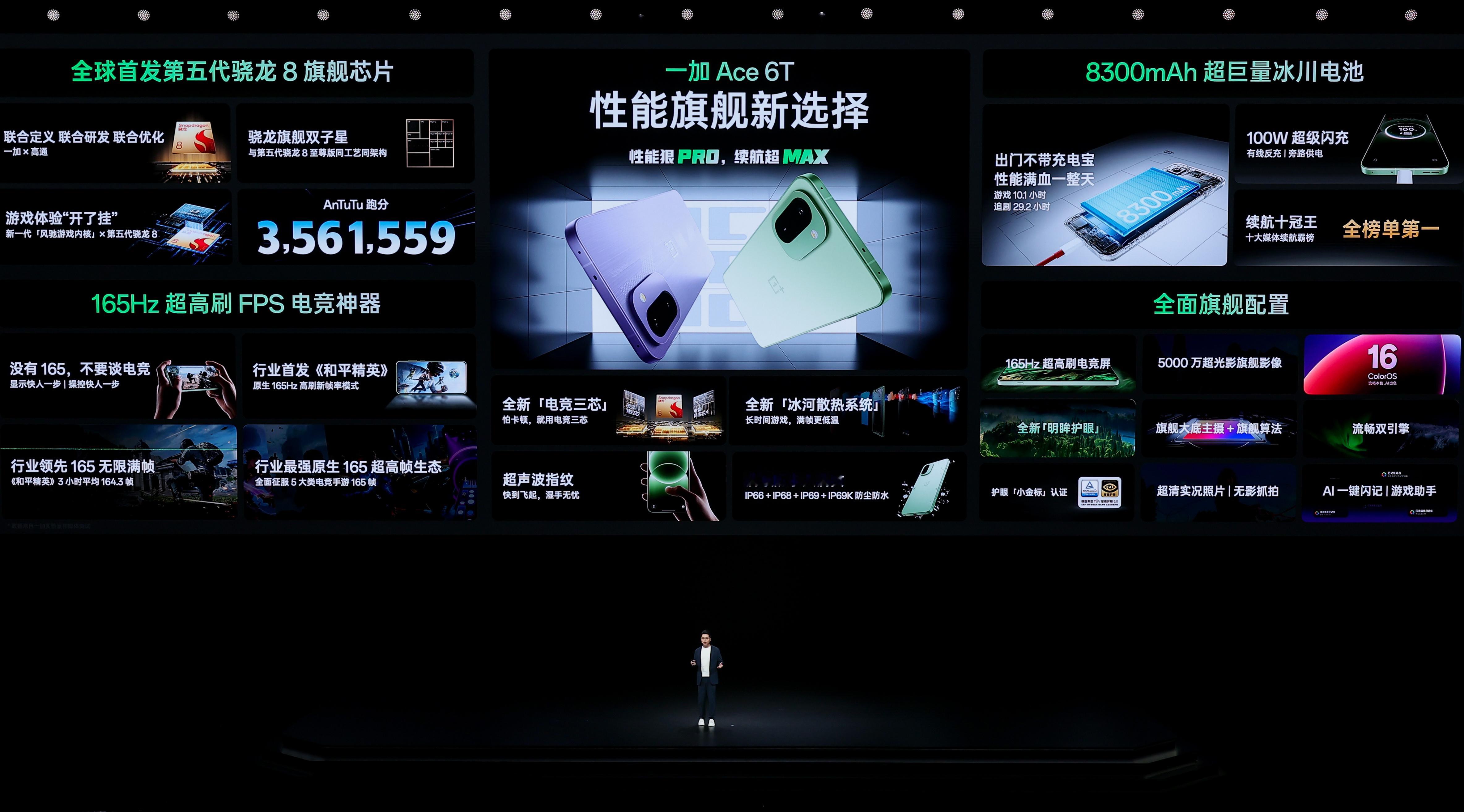 一加Ace6T正式发布了，到手价2399元起～这次一加Ace6T的一大亮点，