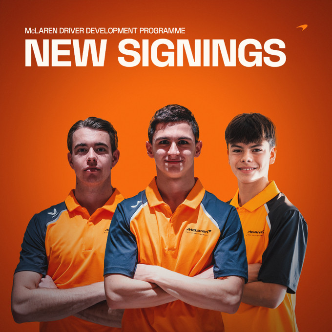 三位车手加入迈凯伦车手发展项目，包括刚刚在卡塔尔加冕F2总冠军的莱昂纳多-福尔纳