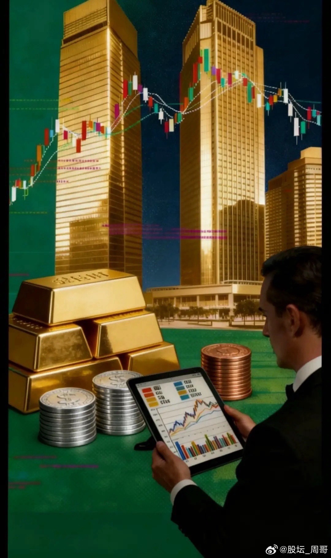 早上看了经济学家洪灏与刘纪鹏对话的相关分析：比较有代表性的就是当问到黄金未来怎么