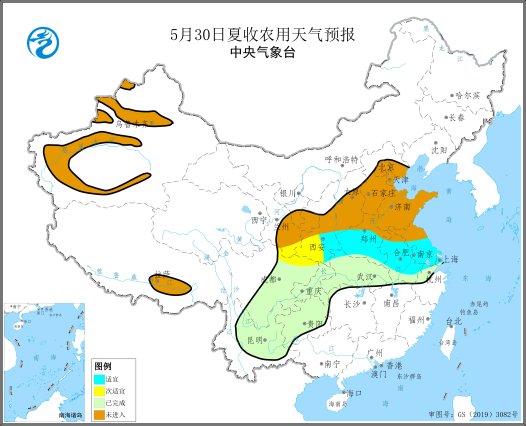 中央气象台: 全国夏收夏种气象服务(2025年05月27日)
