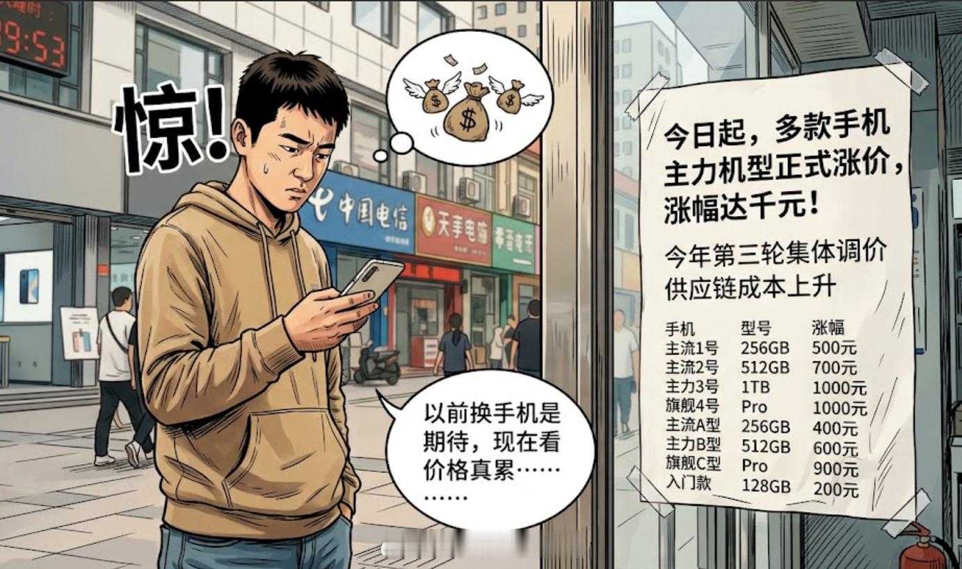 多款手机正式涨价一觉醒来，手机圈居然又集体涨价了……这已经是今年的第三轮了，旗舰