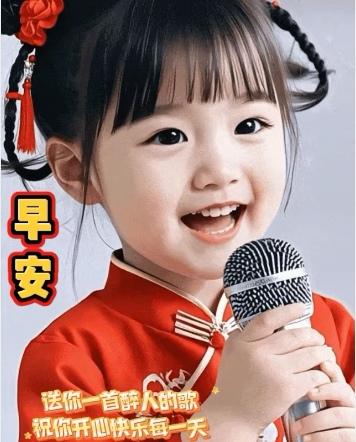 楓葉戀秋人戀友，清晨問候似美酒，朋友念舊情長久，快樂吉祥都幸福。早上好！