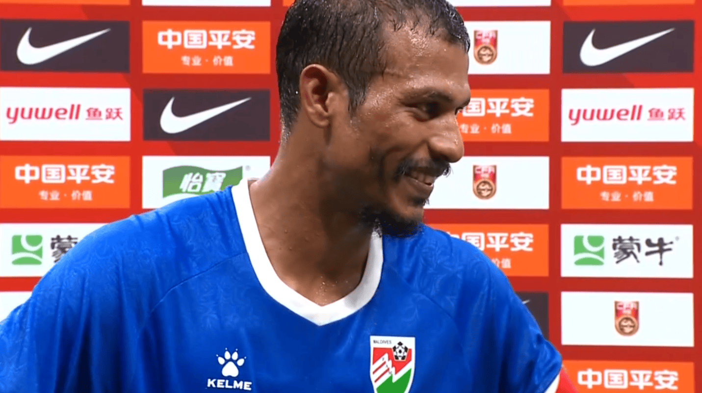 马尔代夫队长: 下半场中国队组织有序, 所以他们也取得进球