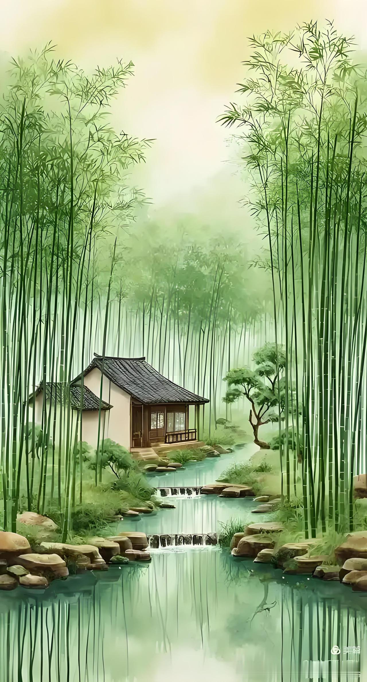 《田家乐》——明.张时彻雁度只在高云，人行不到空谷。闲看数点红梅，独坐一林
