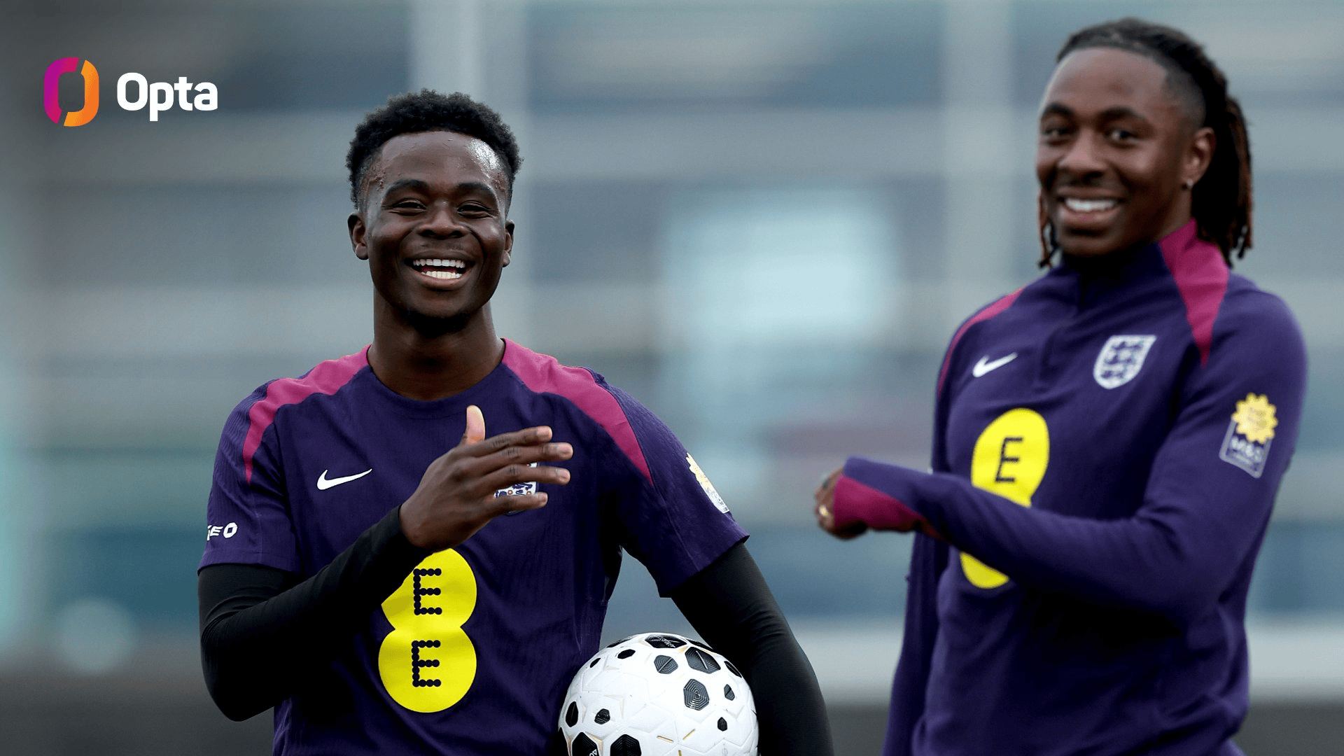 2021年来, 首次有两名阿森纳球员同场为英格兰队进球