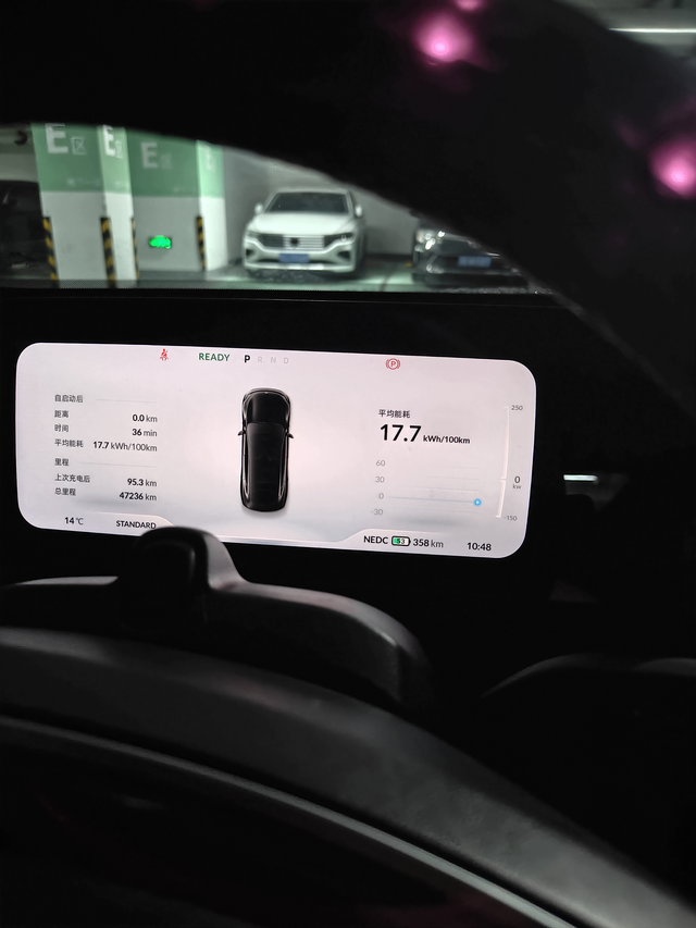 这能耗显示有问题吧充到90的电，670续航的，只跑了95公里，现在只剩260，