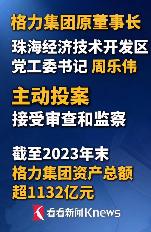 别搞错了，格力集团和格力电器是两家完全不同的公司。曾任格力集团董事长周乐伟主