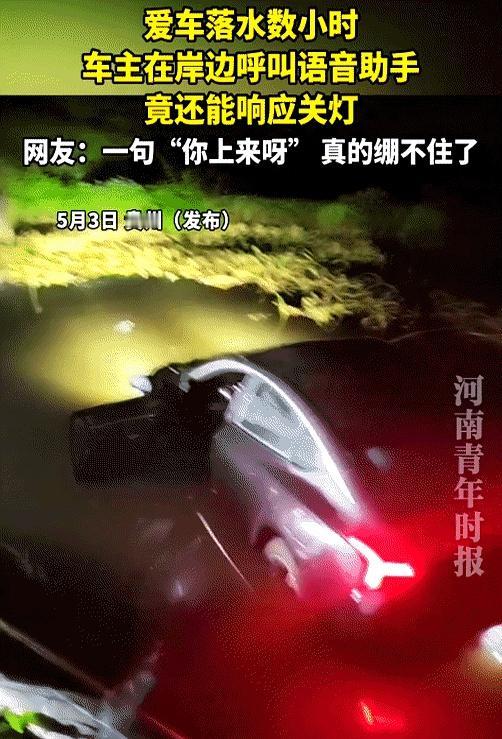 车都泡水里了，语音助手还秒回“我在”，这服务态度你给打几分？贵州一老哥的车不小