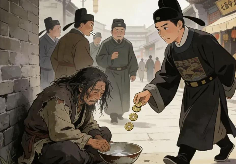 1565年，严嵩icon被抄家后落魄街头，昔日门生故吏避之唯恐不及，唯有七品县令