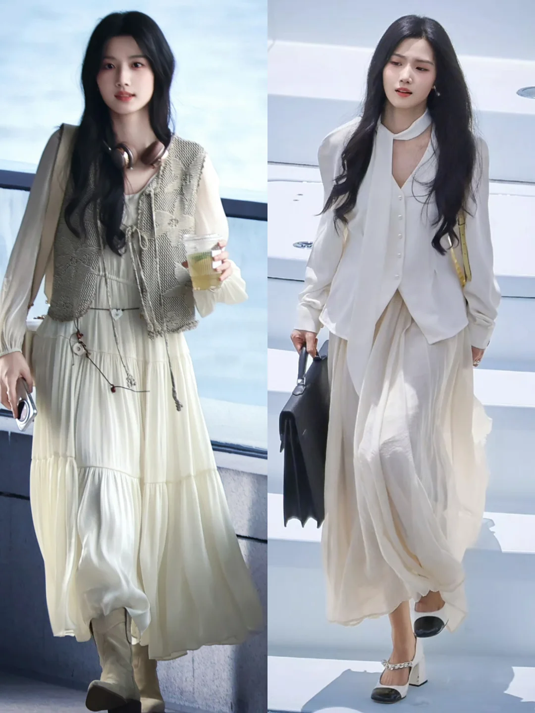 卢昱晓《轧戏》穿搭合集，穿了好多裙子呀！