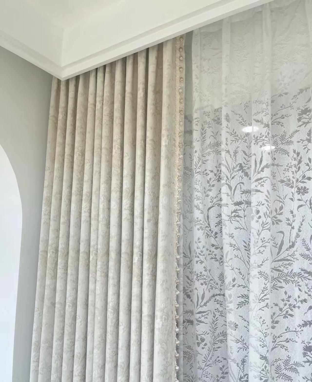 哪位大神设计师设计的莫里斯花➕月枝影呀原来是我呀窗帘软装设计