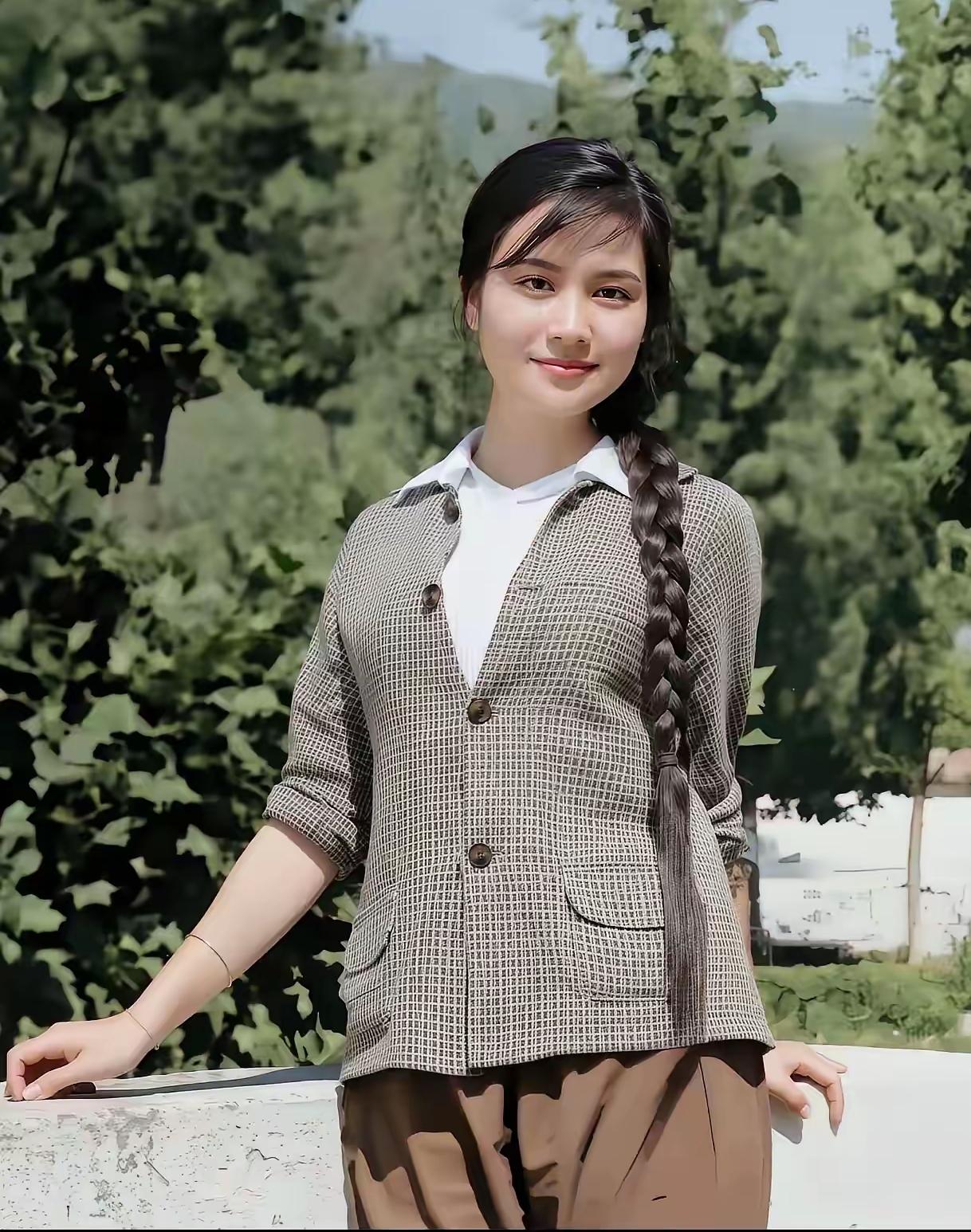 不少影迷直言：她颜值比杨丽坤还要出彩，堪称《五朵金花》里颜值天花板！就是拖拉机