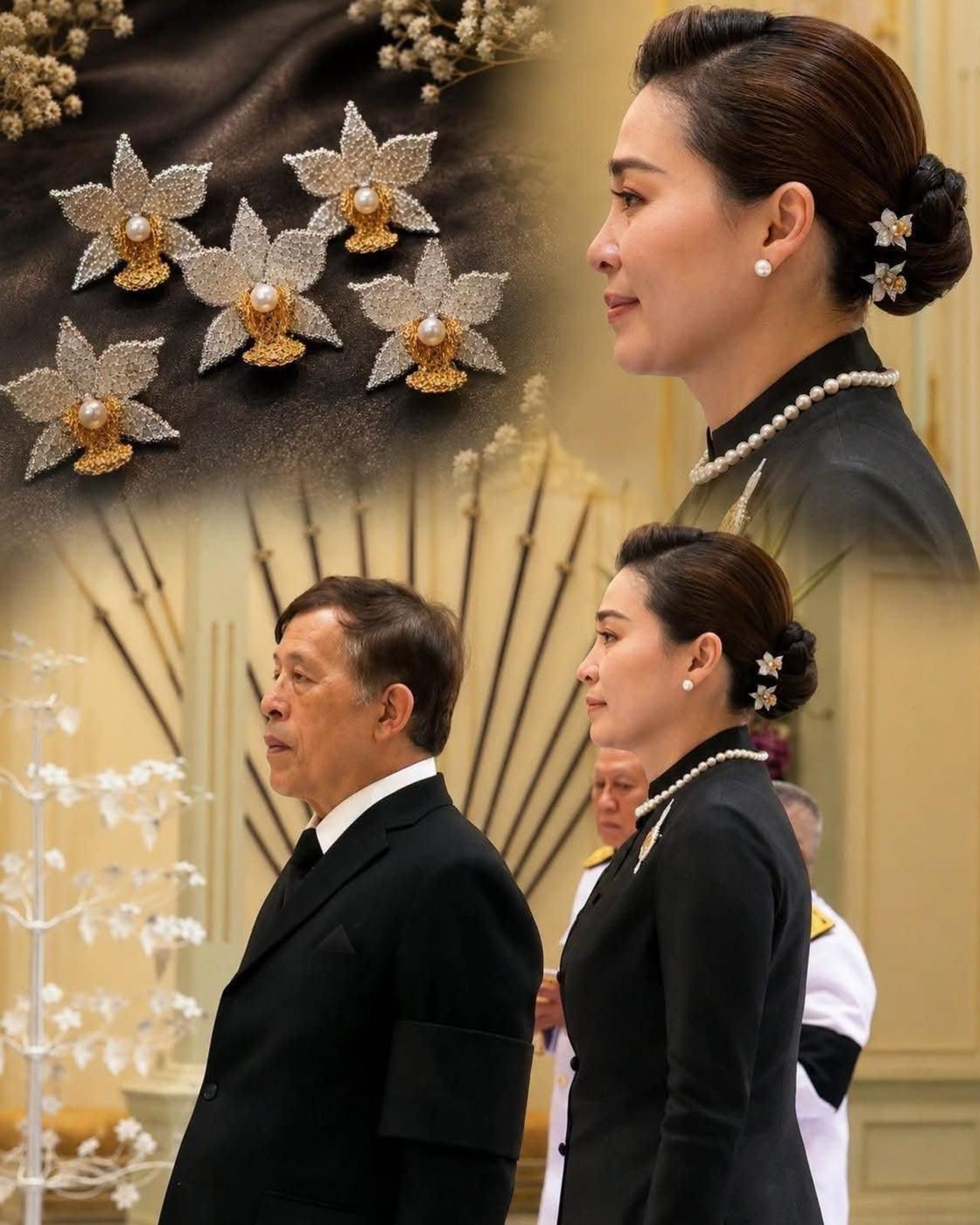 苏提达佩戴花卉发卡，清新脱俗好惊艳2026年6月22日，苏提达王后戴上了一枚特