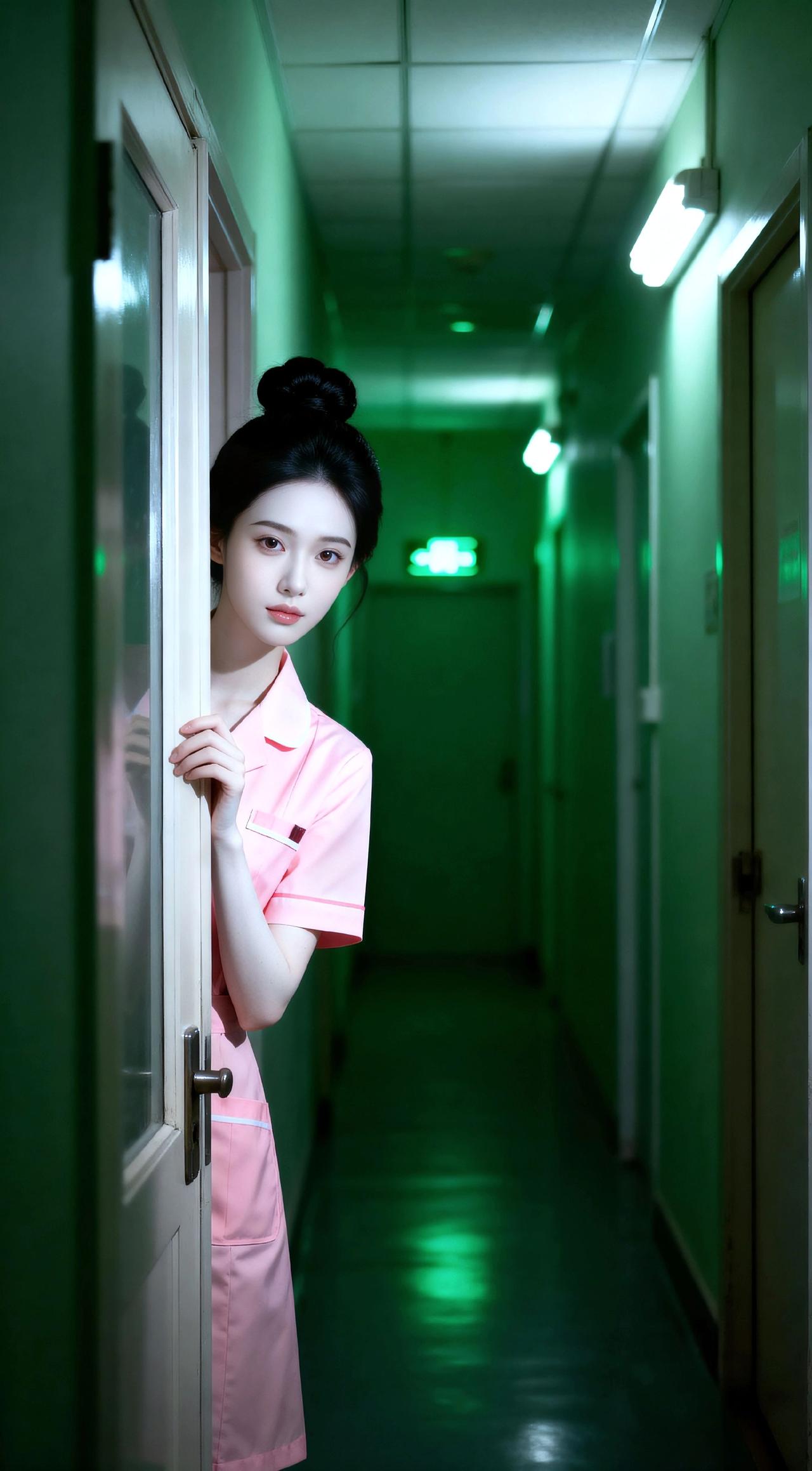 女生拍照姿势摄影约拍护士装氛围感清纯甜美