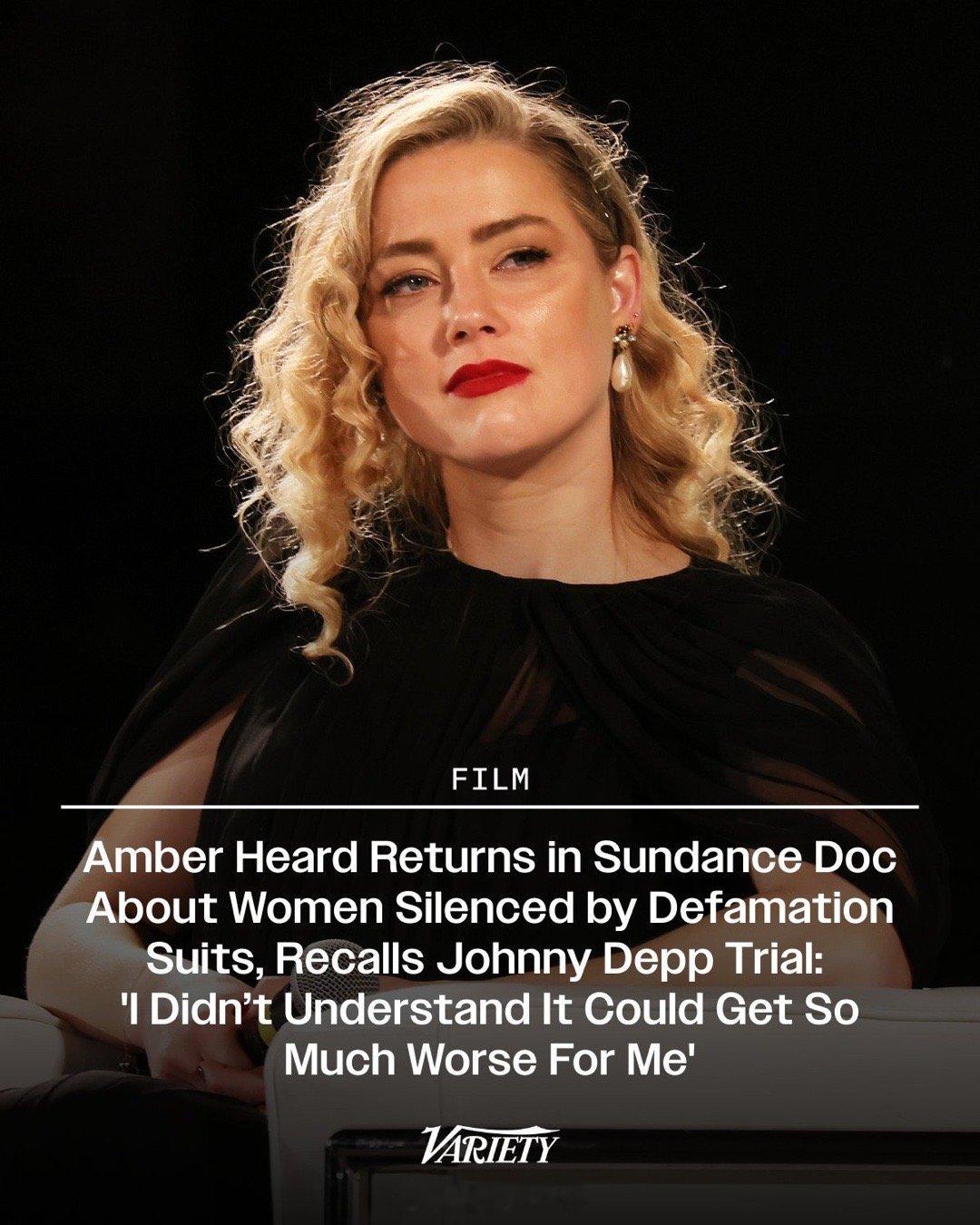 安珀·赫德（AmberHeard）在圣丹斯电影节纪录片《Silenced》中意