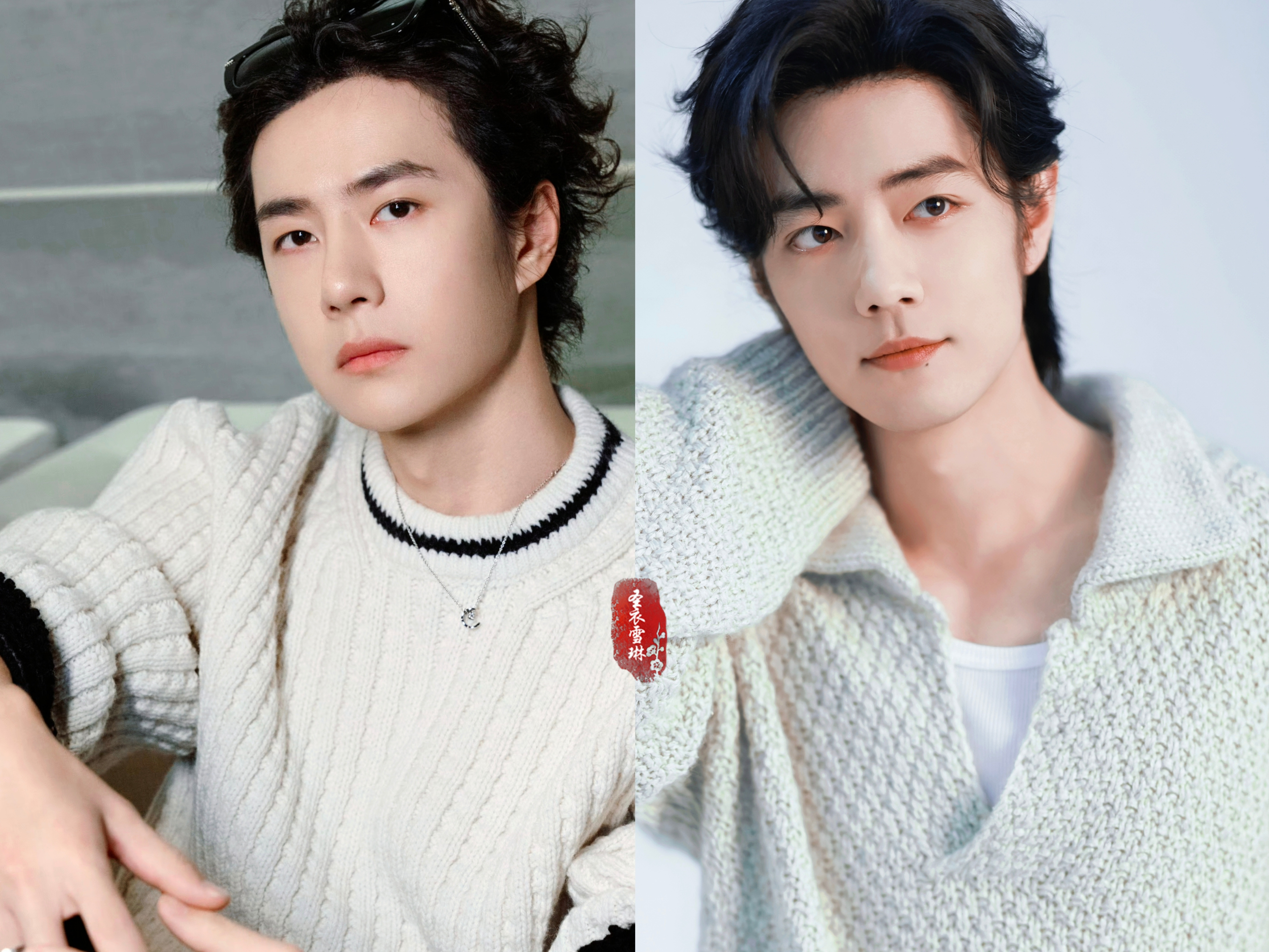 博君一肖针织毛衣小情侣，宇宙第一配！㊗️大家圣诞快乐🎉🎊✨🎁