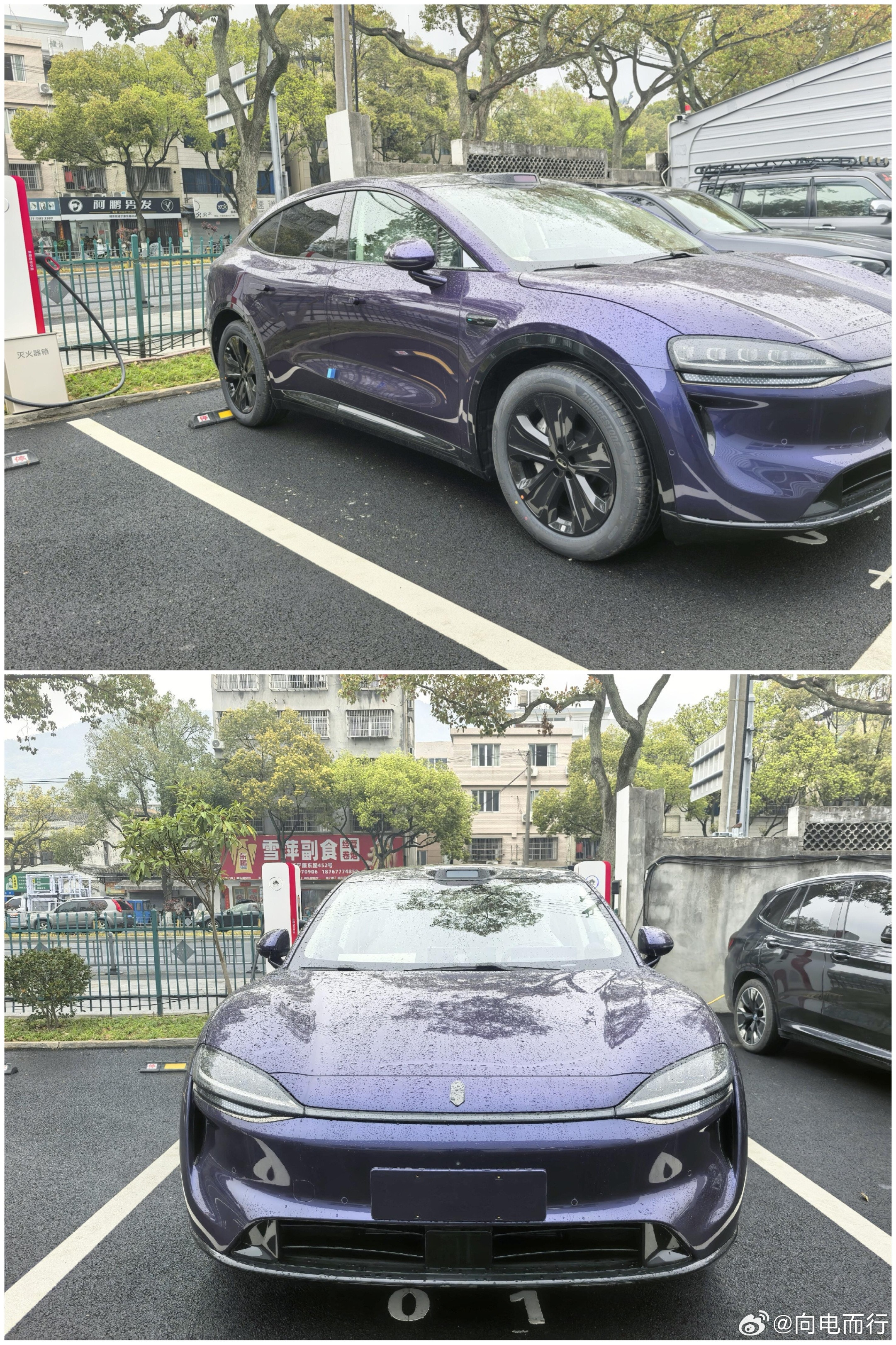 智界R7，896线激光雷达版，部分店车已到！智界R7暗夜紫实车鸿蒙智行