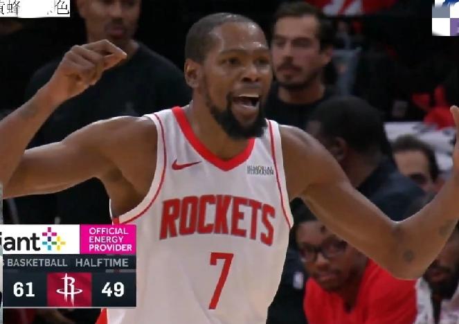 劳碌命儿！NBA火箭惨败黄蜂，杜兰特31分+6误+5断，基本上现在包夹杜兰特就