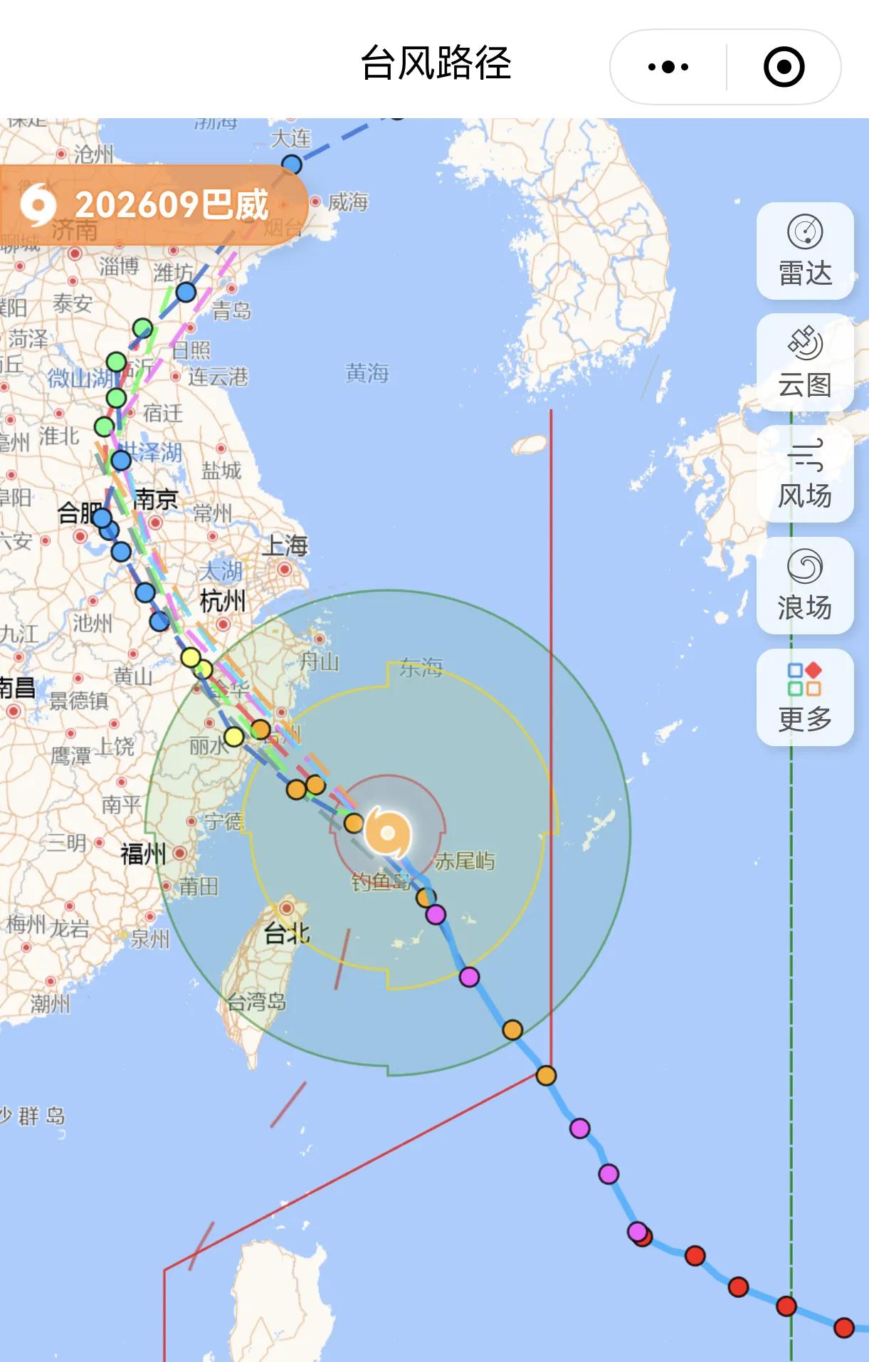 9号台风巴威即将登陆，厦门可谓是也无风雨也无晴。厦门的风不在7级风圈内厦门的