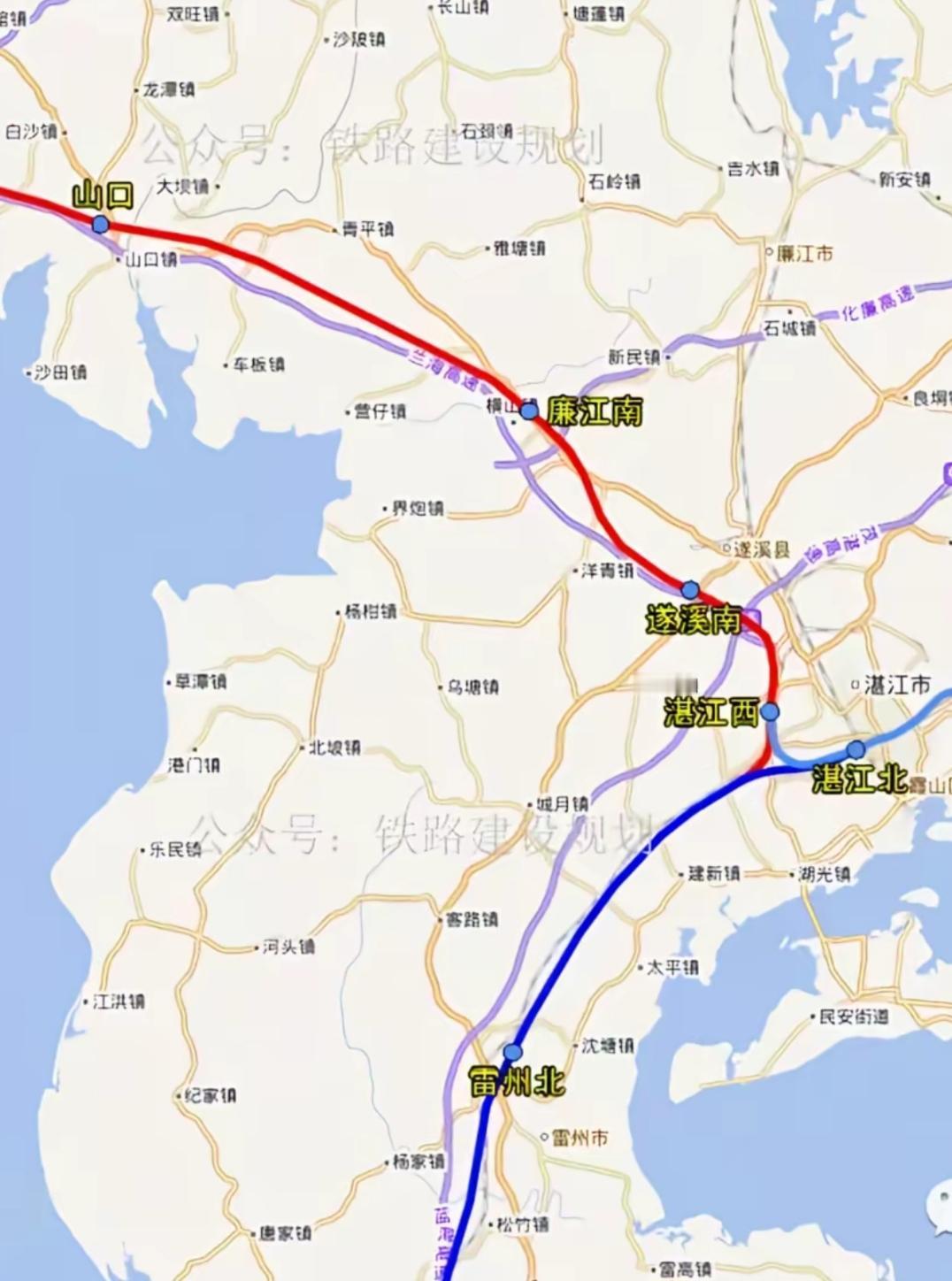 285亿砸下去，80%是桥梁！合湛高铁打通北部湾“任督二脉”：湛江西站成十字枢纽
