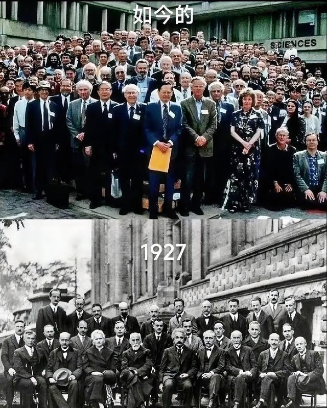 当把这两张相隔72年的照片放在一起,你会看到一部浓缩的20世纪科学史。C位,从来