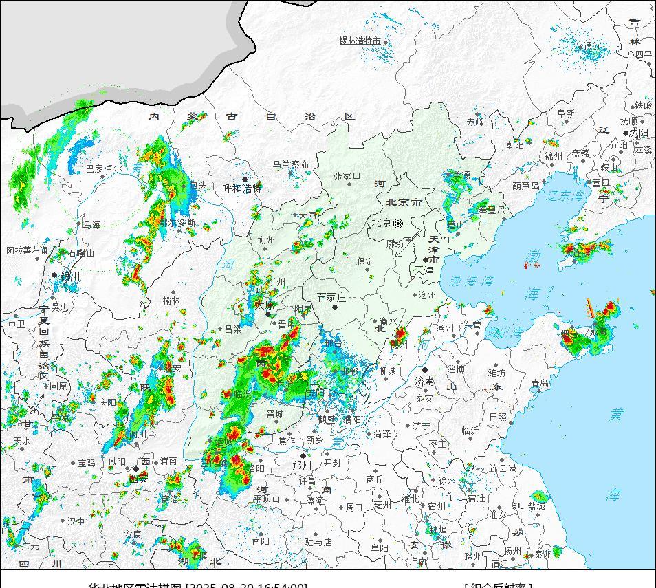 今天西北地区有冷空气渗透南下，北方的雨水范围会比前几天更偏南一些，陕西中部、山西