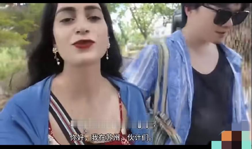 印度美女在中国，找了一个男友，录视频宣传让印度人，在中国不要做违法的事。这种印